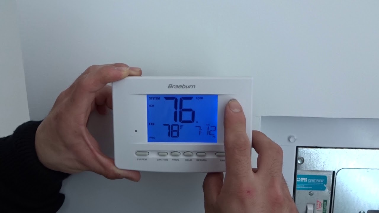 Braeburn Thermostat Reset